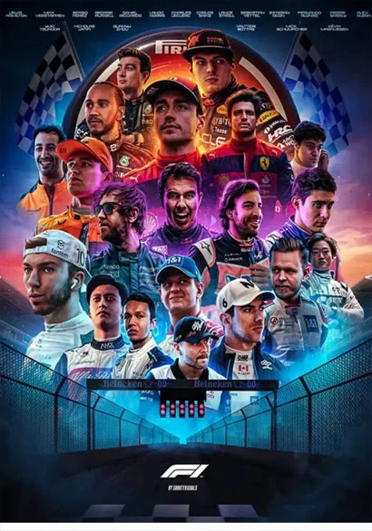 Poster deportivo de Formula 1