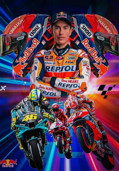Poster deportivo de MotoGP
