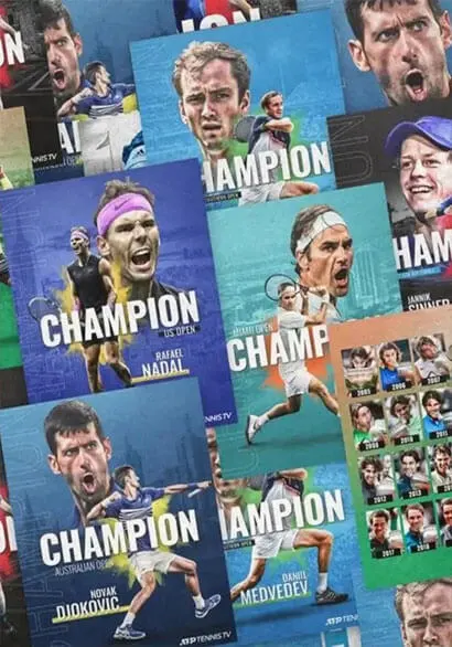 Poster deportivo de tenis